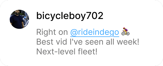 Ride with Pride comment