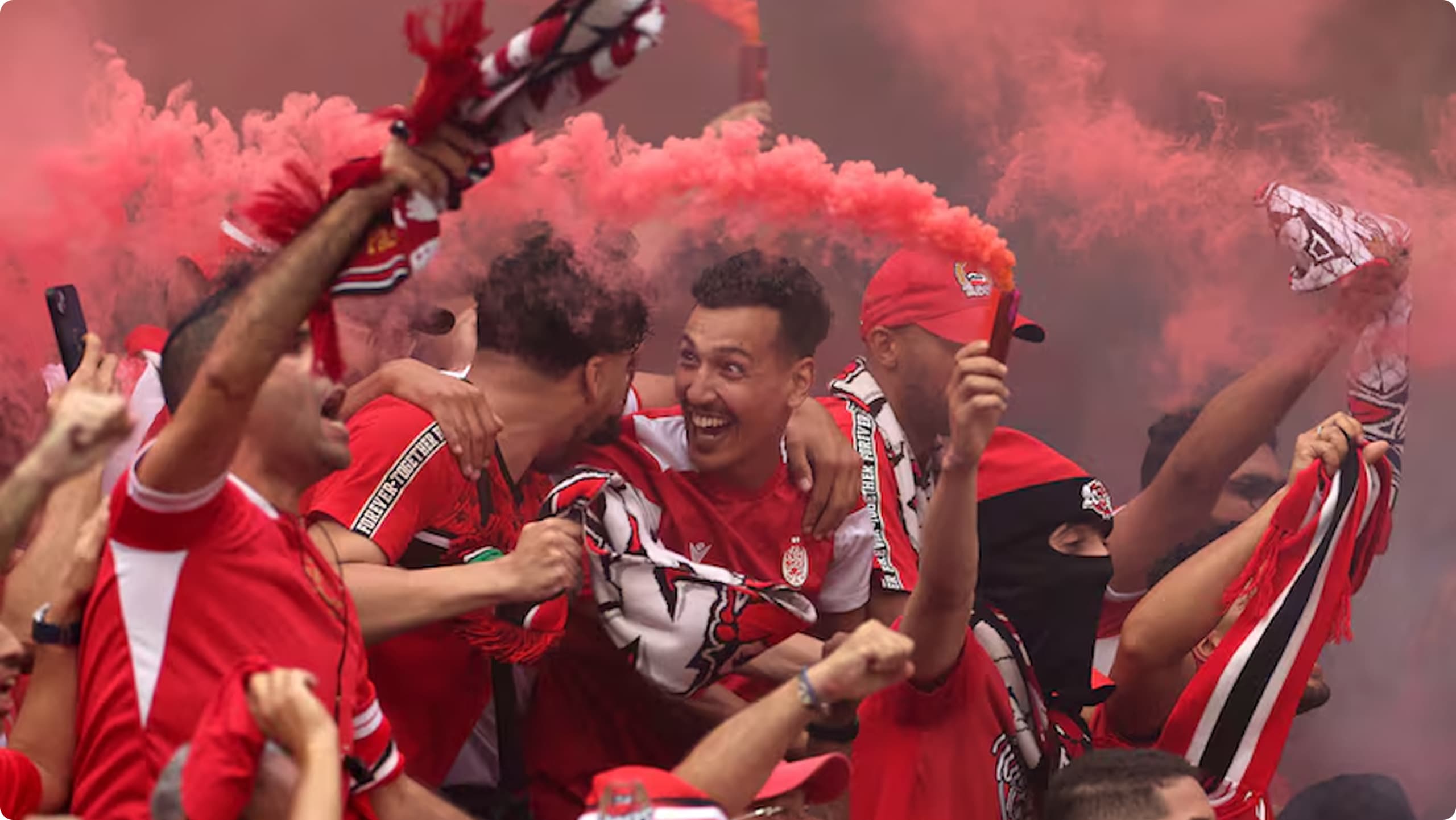 Soccer fans at Club World Cup